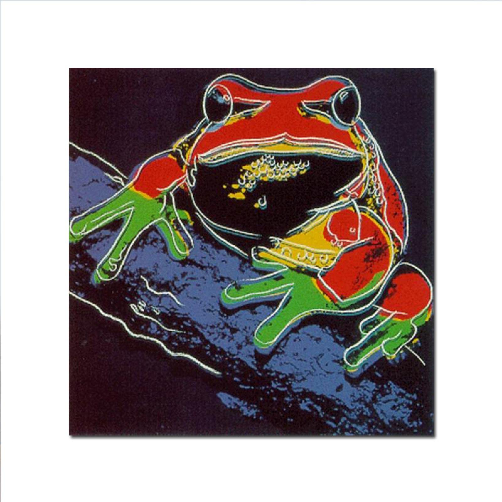 Amazon.co.jp: アンディウォーホルの有名な絵画-「松の不毛のカエル